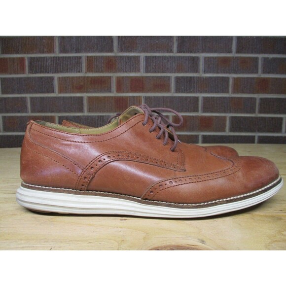 Cole Haan Mens Original Grand Wingtip Oxford Brown Leather C26471 Size 10.5 M main image 11